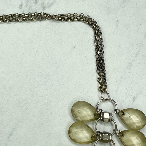 Chico's Gold Tone Faceted Beaded Long Necklace - Picture 5 of 10